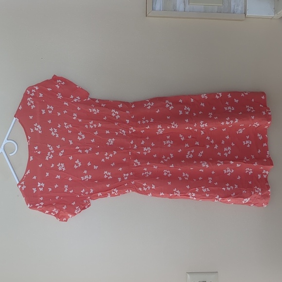 XS Butterfly Short Dress Vero Moda Mini Peach - Picture 11 of 13